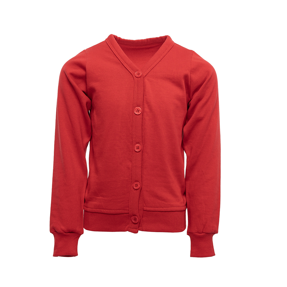 Red Girls School Cardigan Single Pack