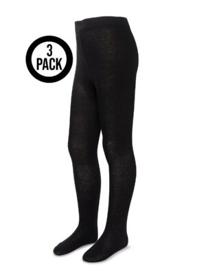 Girls School Cotton Rich Tights 3 Pack
