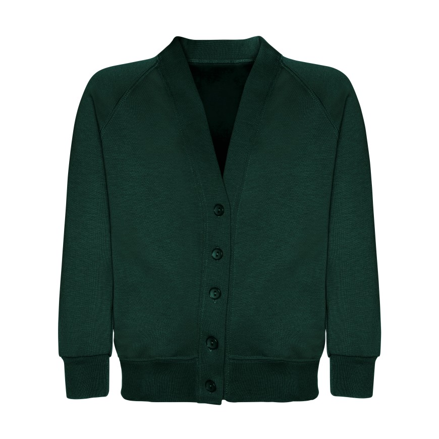 Green Girls School Cardigan Single Pack