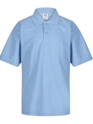 Unisex Light Blue Polo Shirt Single Pack