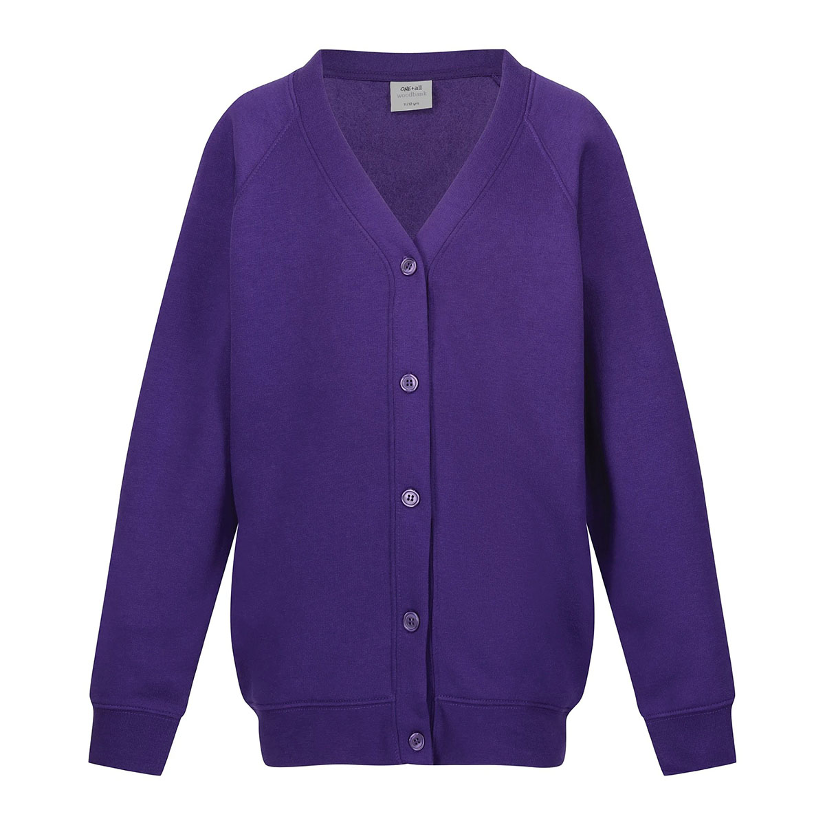 Purple Girls School Cardigan Single Pack